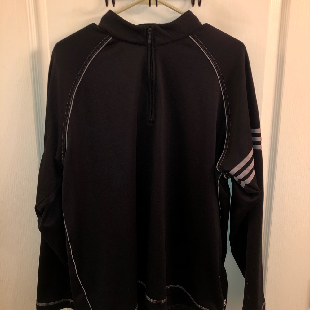 Large Black Adidas Golf Long Sleeve Quarter Zip